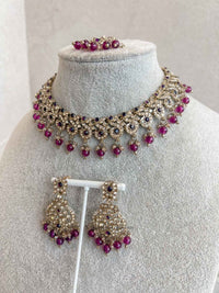 Mehak Golden Necklace sets - SOKORA JEWELSMehak Golden Necklace sets