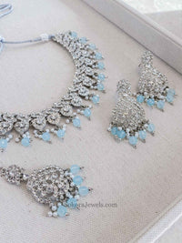 Mehak Silver Necklace sets - SOKORA JEWELSMehak Silver Necklace sets