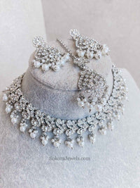 Mehak Silver Necklace sets - SOKORA JEWELSMehak Silver Necklace sets