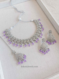 Mehak Silver Necklace sets - SOKORA JEWELSMehak Silver Necklace sets