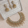 Mehnaaz Necklace Set - Blue - SOKORA JEWELSMehnaaz Necklace Set - Blue