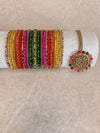 Mehreen Bangles & Tikka Box Set - Multicolour - SOKORA JEWELSMehreen Bangles & Tikka Box Set - Multicolour