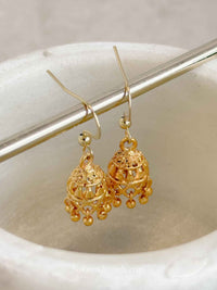 Micro Baby Bright Gold Jhumkas - SOKORA JEWELSMicro Baby Bright Gold Jhumkas