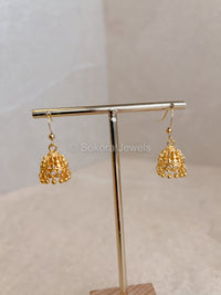 Micro Baby Gold Jhumkas - SOKORA JEWELSMicro Baby Gold Jhumkas