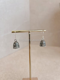 Micro Baby Oxidised Jhumkas - SOKORA JEWELSMicro Baby Oxidised Jhumkas