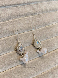 Micro Silver Earrings - Pearl - SOKORA JEWELSMicro Silver Earrings - Pearl