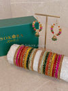 Midi Bangle & Jhumka set - Mehndi Night - SOKORA JEWELSMidi Bangle & Jhumka set - Mehndi NightBANGLES