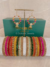 Midi Bangle & Jhumka set - Mehndi Night - SOKORA JEWELSMidi Bangle & Jhumka set - Mehndi NightBANGLES