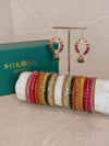 Midi Bangle & Jhumka set - Mehndi Night - SOKORA JEWELSMidi Bangle & Jhumka set - Mehndi NightBANGLES