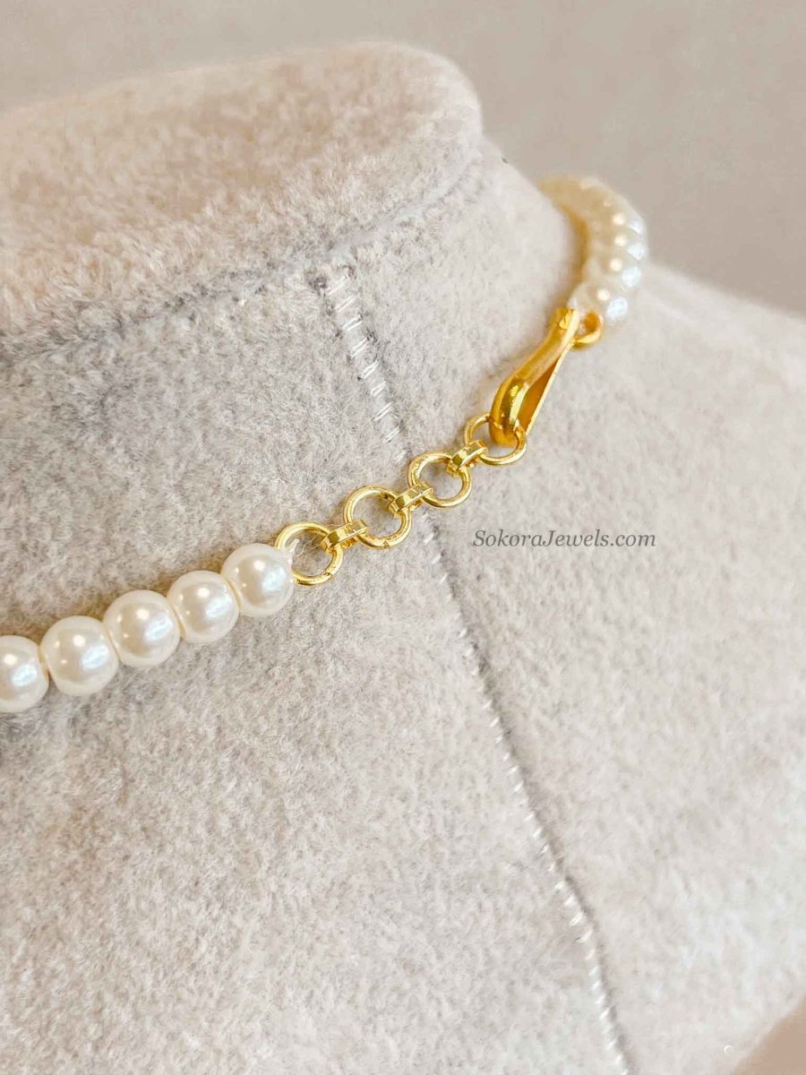 Midi Mother of Pearl Pendant Necklace - SOKORA JEWELSMidi Mother of Pearl Pendant Necklace