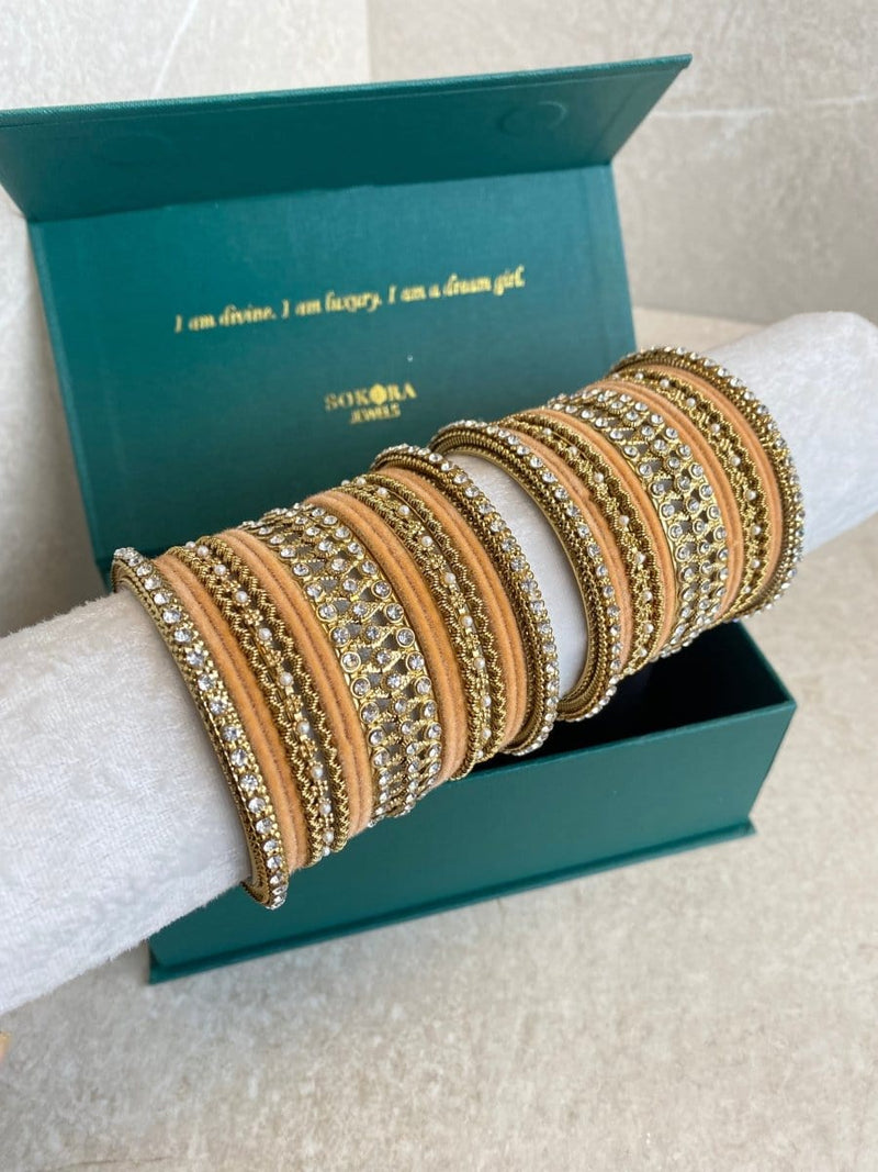 Midi Sparkling Bangle Set - 6 Colour Options - SOKORA JEWELSMidi Sparkling Bangle Set - 6 Colour OptionsBANGLES