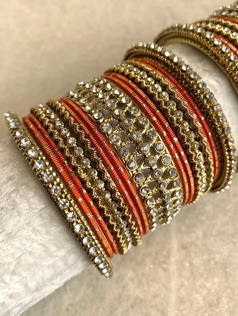 Midi Sparkling Bangle Set - 6 Colour Options - SOKORA JEWELSMidi Sparkling Bangle Set - 6 Colour OptionsBANGLES
