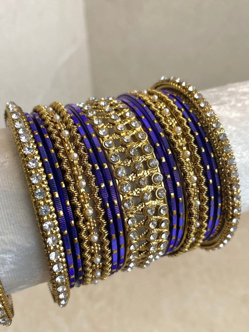 Midi Sparkling Bangle Set - 6 Colour Options - SOKORA JEWELSMidi Sparkling Bangle Set - 6 Colour OptionsBANGLES