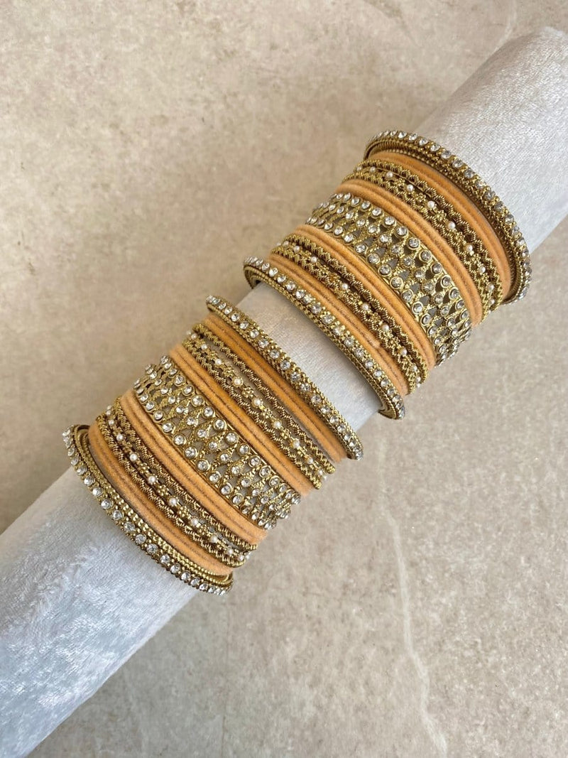 Midi Sparkling Bangle Set - 6 Colour Options - SOKORA JEWELSMidi Sparkling Bangle Set - 6 Colour OptionsBANGLES