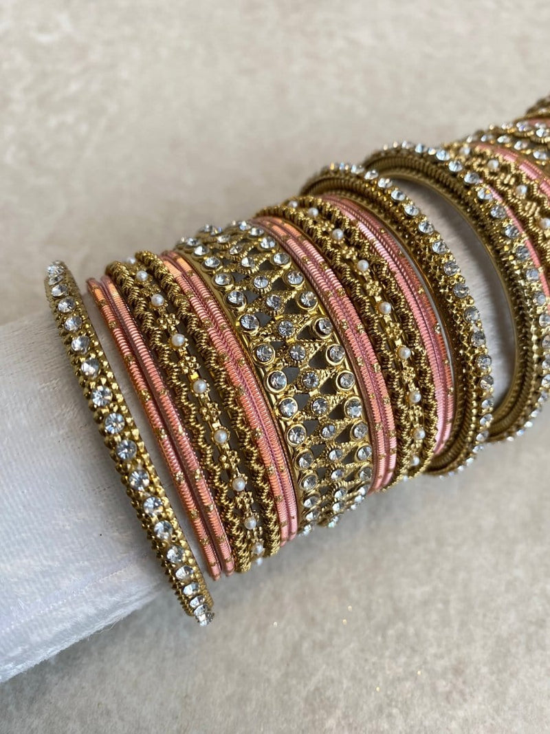 Midi Sparkling Bangle Set - 6 Colour Options - SOKORA JEWELSMidi Sparkling Bangle Set - 6 Colour OptionsBANGLES
