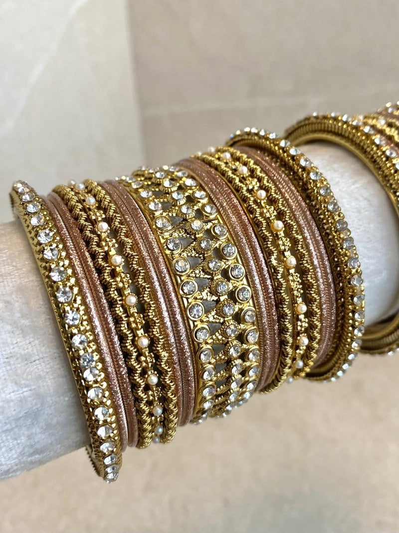 Midi Sparkling Bangle Set - 6 Colour Options - SOKORA JEWELSMidi Sparkling Bangle Set - 6 Colour OptionsBANGLES