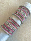 Midi Sparkling Silver Bangle Set - 3 Colour Options - SOKORA JEWELSMidi Sparkling Silver Bangle Set - 3 Colour OptionsBANGLES
