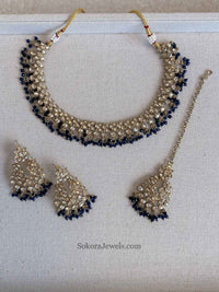 Mila Small Antique Gold Necklace Set - SOKORA JEWELSMila Small Antique Gold Necklace Set