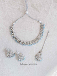 Mila Small Silver Necklace Set - SOKORA JEWELSMila Small Silver Necklace Set