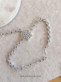Millie American Diamond Hand Chain Bracelet - SOKORA JEWELSMillie American Diamond Hand Chain Bracelet