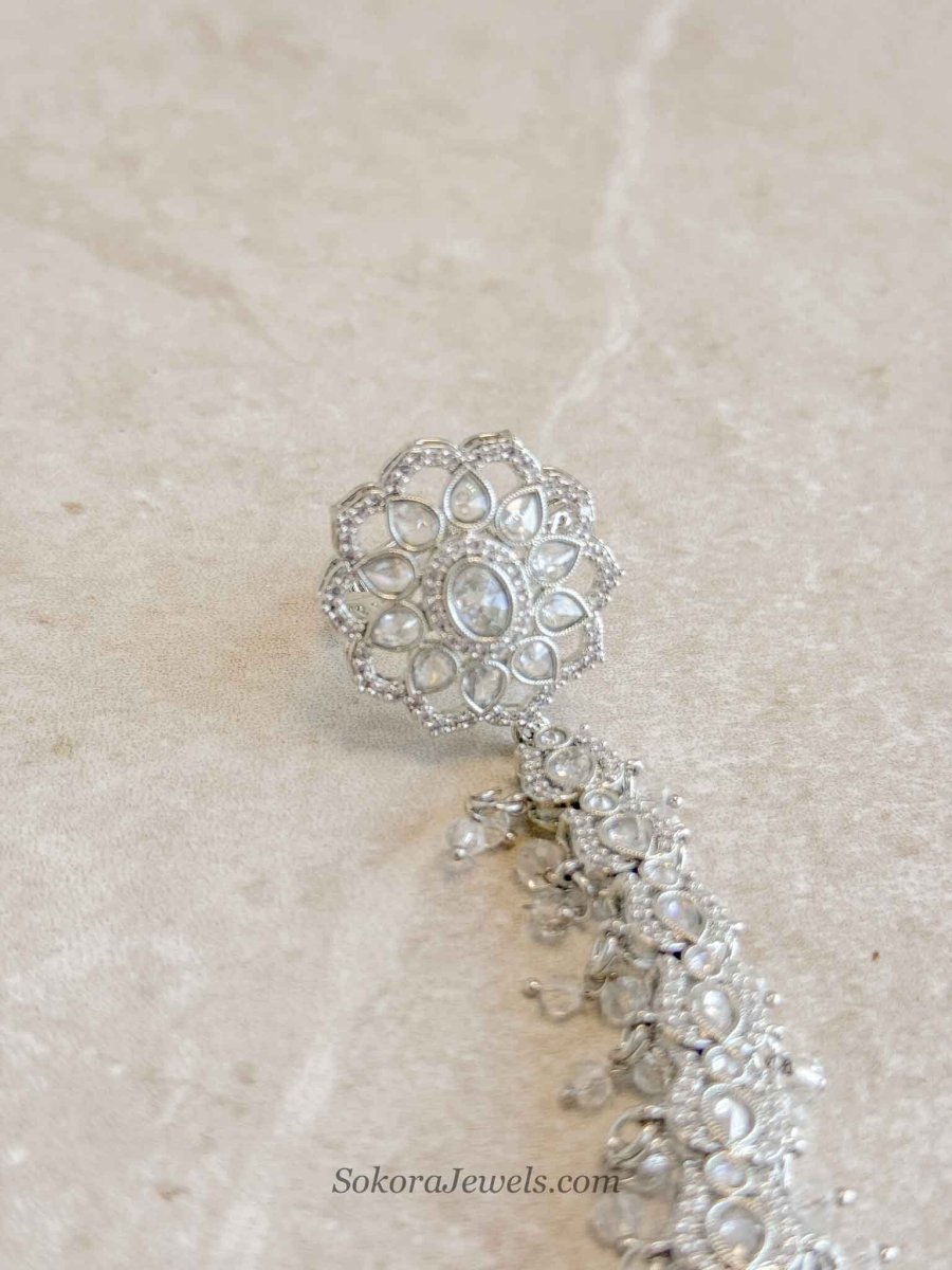 Millie Silver Diamante Hand Harness - SOKORA JEWELSMillie Silver Diamante Hand Harness