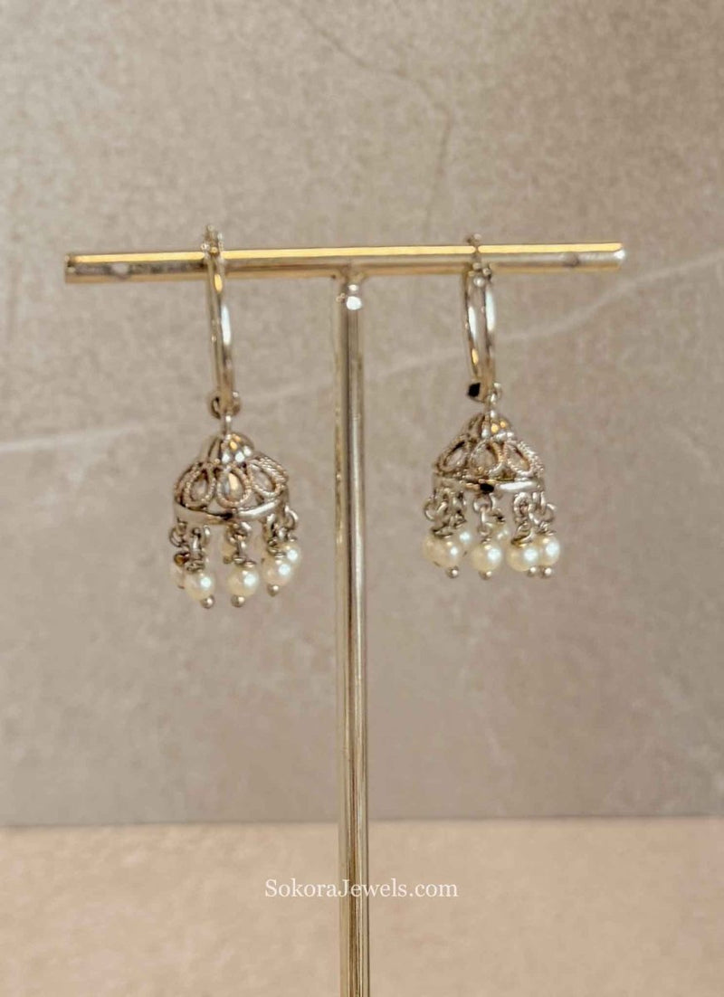 Mini Jhumka Hoops - SOKORA JEWELSMini Jhumka Hoops