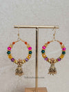 Mini Mendhi Night Jhumka Hoops - SOKORA JEWELSMini Mendhi Night Jhumka Hoops