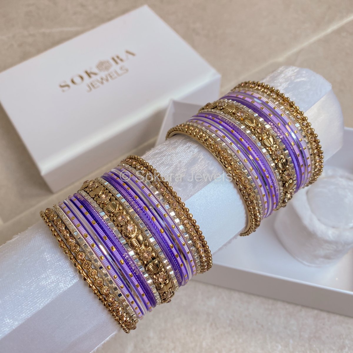 Mini Purple Bangle set - SOKORA JEWELSMini Purple Bangle setBANGLES