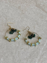 Mint & Green Hoops - SOKORA JEWELSMint & Green HoopsEARRINGS