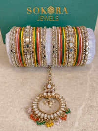 Mirabelle Bangles & Tikka Box Set - Multicolour - SOKORA JEWELSMirabelle Bangles & Tikka Box Set - Multicolour