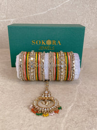 Mirabelle Bangles & Tikka Box Set - Multicolour - SOKORA JEWELSMirabelle Bangles & Tikka Box Set - Multicolour