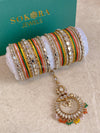 Mirabelle Bangles & Tikka Box Set - Multicolour - SOKORA JEWELSMirabelle Bangles & Tikka Box Set - Multicolour