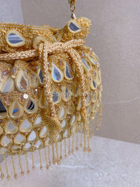 Mirror & Tassel Bag - Gold - SOKORA JEWELSMirror & Tassel Bag - Gold