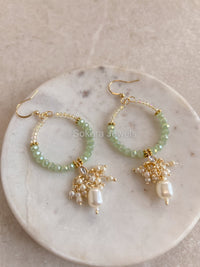 Misbah Hoops - Mint - SOKORA JEWELSMisbah Hoops - Mint