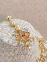 Modern Blossom Gemstone & Pearl Necklace Sets - SOKORA JEWELSModern Blossom Gemstone & Pearl Necklace Sets