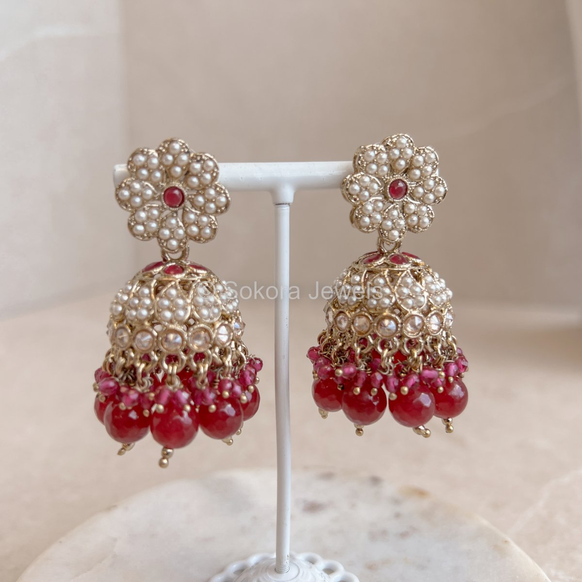 Motira Jhumka Earrings - SOKORA JEWELSMotira Jhumka Earrings