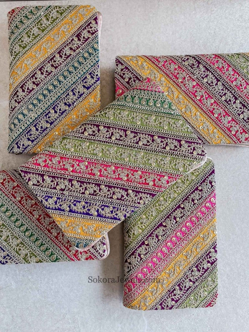Multicolour Clutch Sidebag - SOKORA JEWELSMulticolour Clutch Sidebag