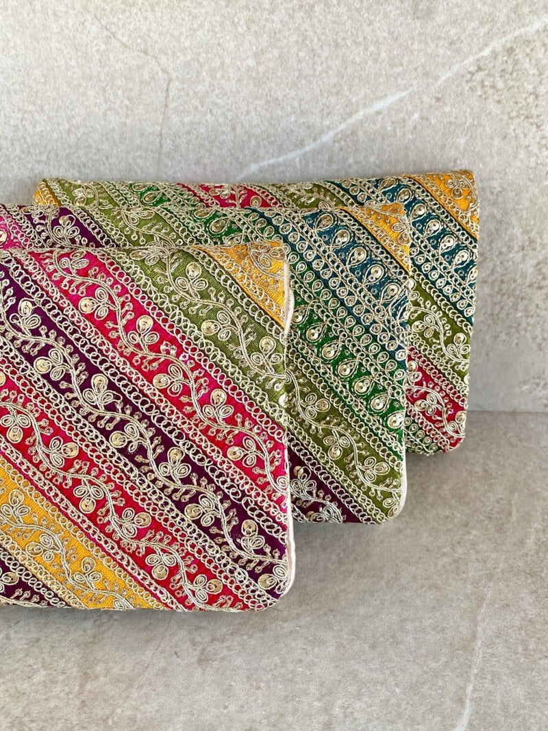 Multicolour Clutch Sidebag - SOKORA JEWELSMulticolour Clutch Sidebag