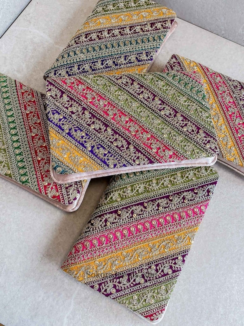 Multicolour Clutch Sidebag - SOKORA JEWELSMulticolour Clutch Sidebag