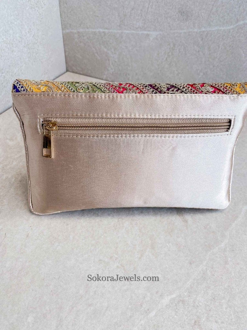 Multicolour Clutch Sidebag - SOKORA JEWELSMulticolour Clutch Sidebag