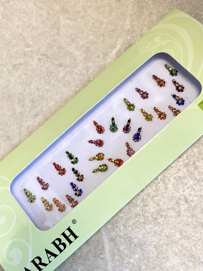 Multicolour Crystal Bindi Pack - SOKORA JEWELSMulticolour Crystal Bindi Pack