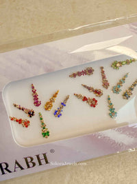 Multicolour Long Drop Bindi Pack - SOKORA JEWELSMulticolour Long Drop Bindi Pack