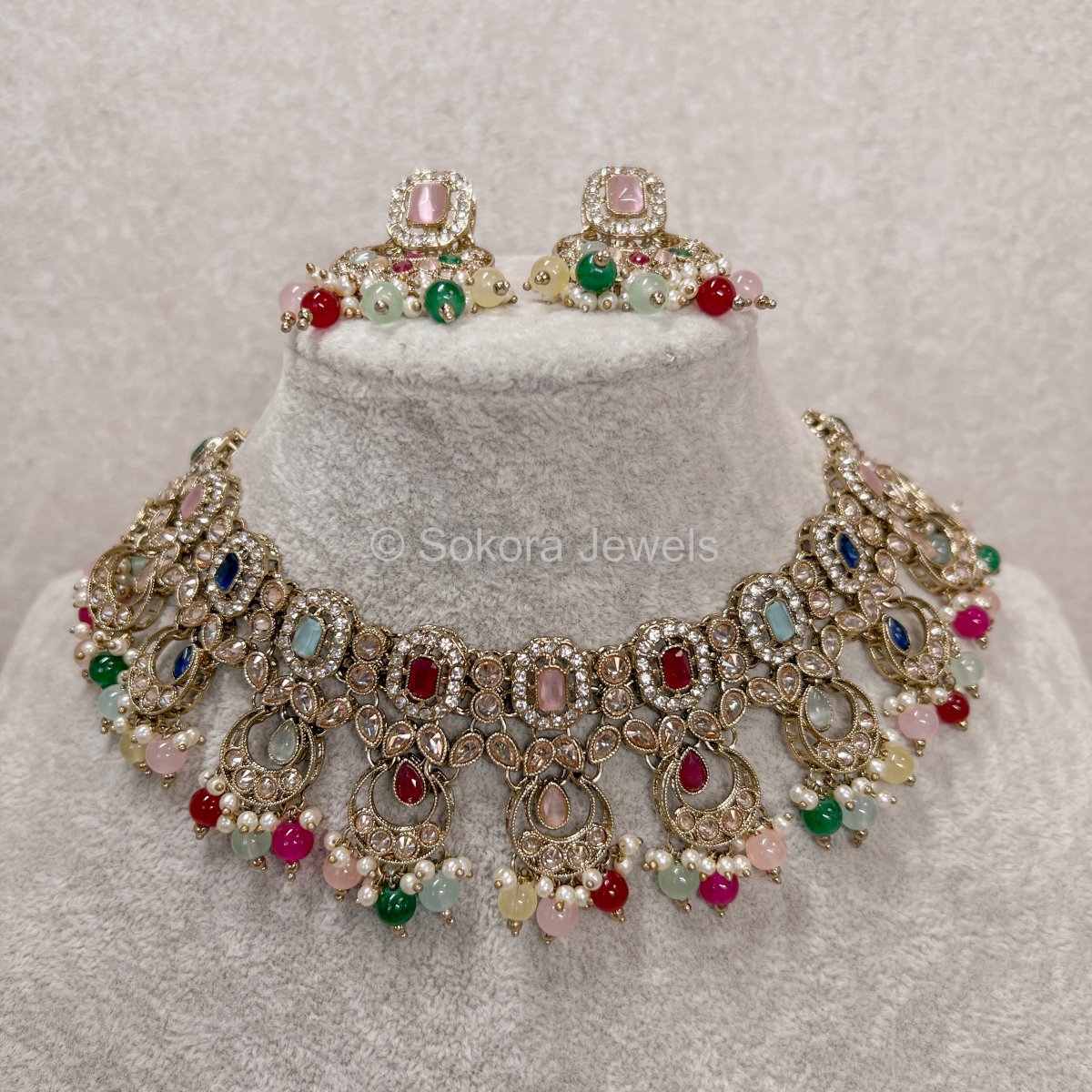 Multicolour Necklace set - SOKORA JEWELSMulticolour Necklace set