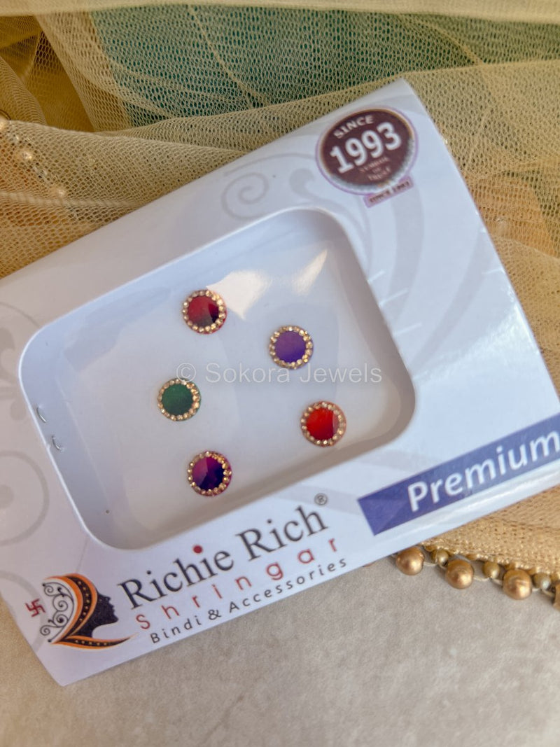 Multicolour Ombre Bindi Pack - SOKORA JEWELSMulticolour Ombre Bindi Pack