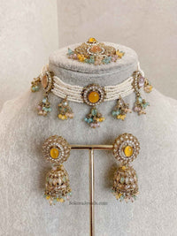 Multicolour Raveen Choker Set - 5 Options - SOKORA JEWELSMulticolour Raveen Choker Set - 5 Options