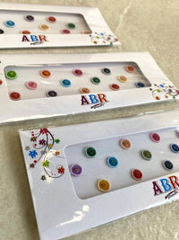 Multicolour Round Shape Bindi Pack - SOKORA JEWELSMulticolour Round Shape Bindi Pack
