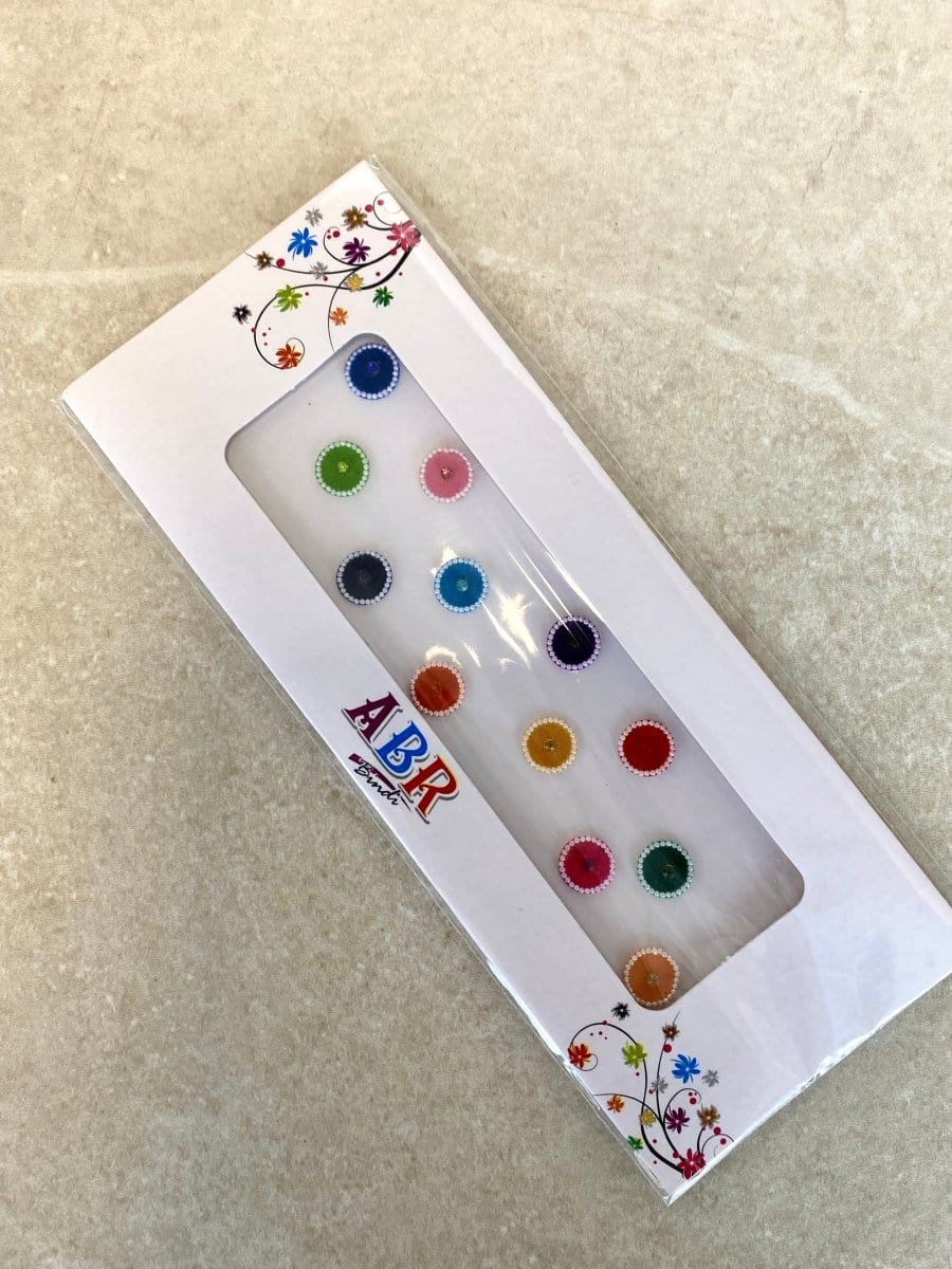 Multicolour Round Shape Bindi Pack - SOKORA JEWELSMulticolour Round Shape Bindi Pack
