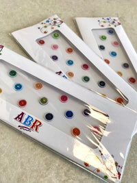 Multicolour Round Shape Bindi Pack - SOKORA JEWELSMulticolour Round Shape Bindi Pack