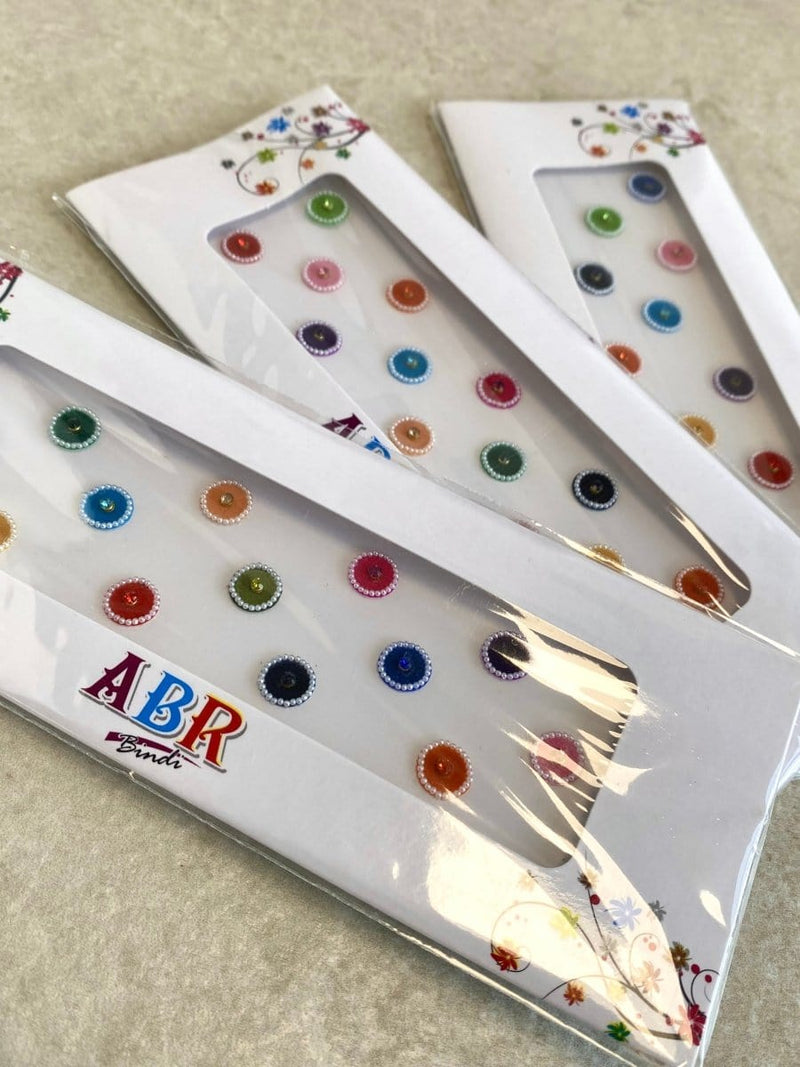 Multicolour Round Shape Bindi Pack - SOKORA JEWELSMulticolour Round Shape Bindi Pack