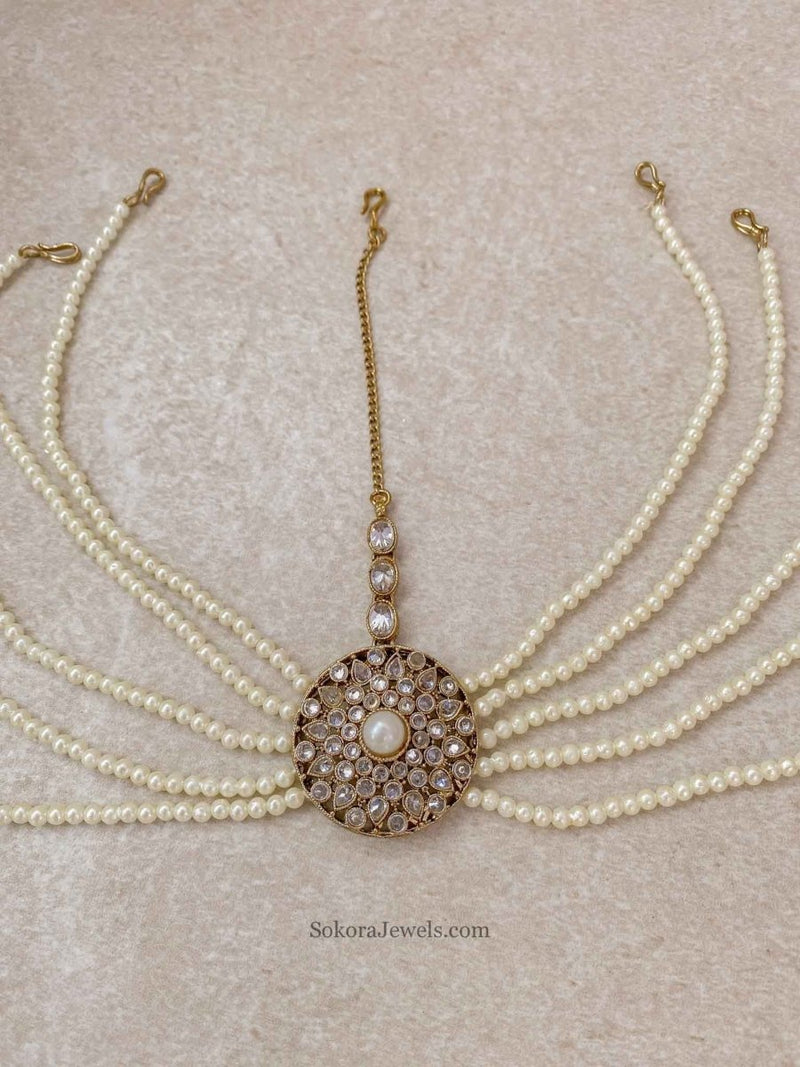 Multistrand Pearly Mathapatti - SOKORA JEWELSMultistrand Pearly Mathapatti